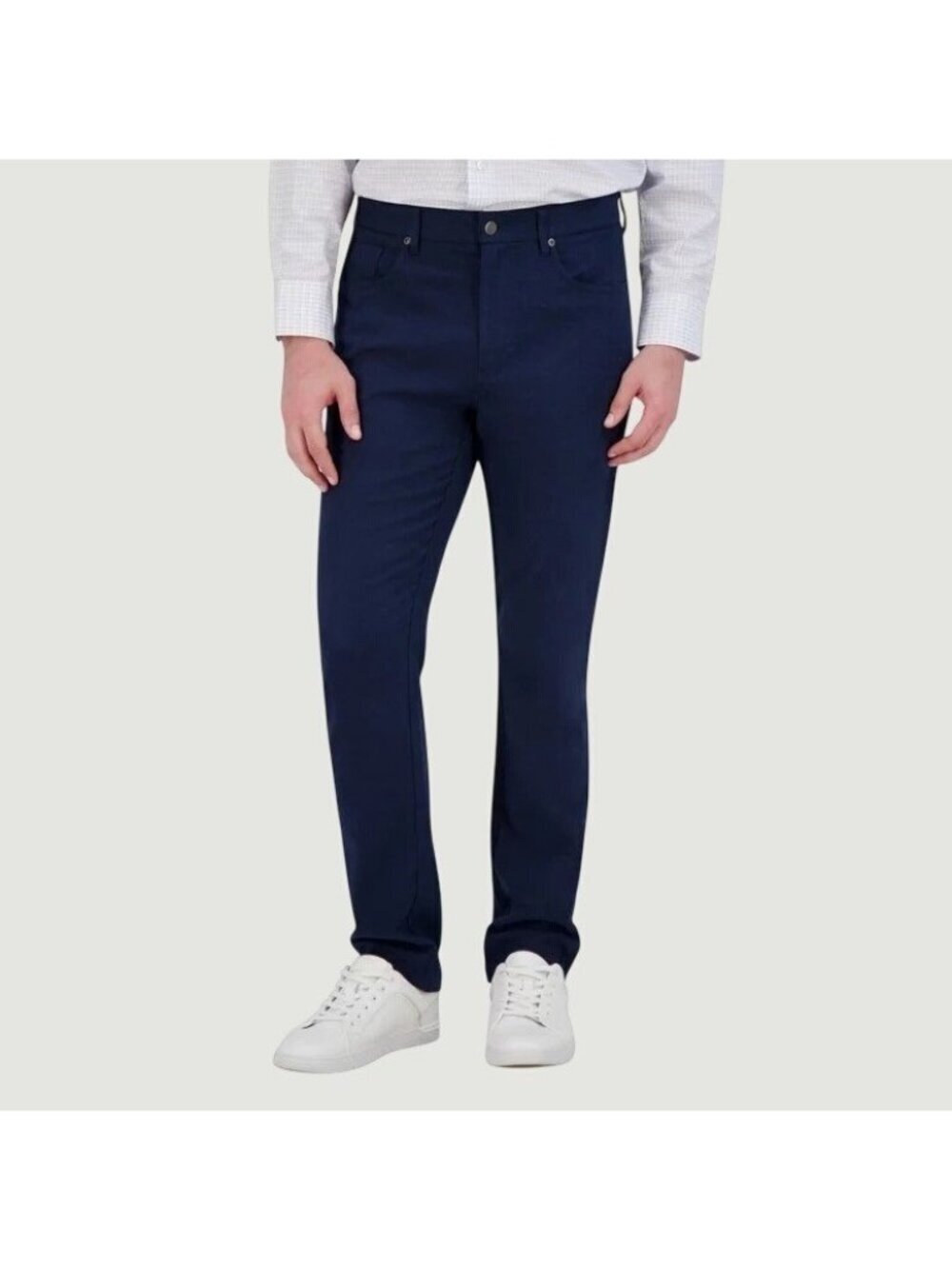 Kirkland Signature Men's 40x32 Brushed 5-Pocket Pants Navy Cotton Blend M0995